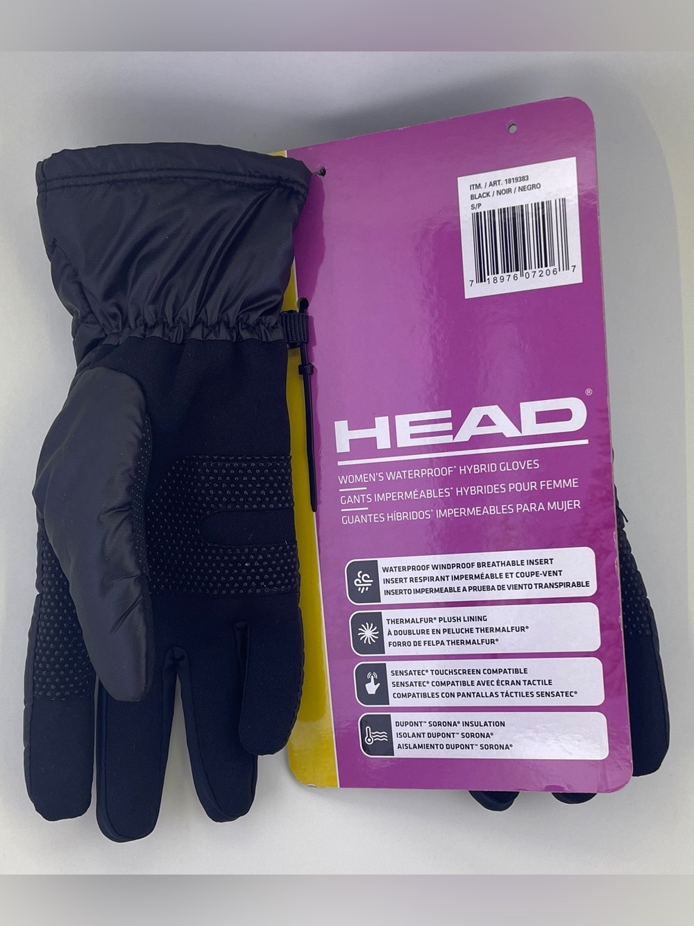 Head Women's Winter Waterproof Windproof gloves - Black